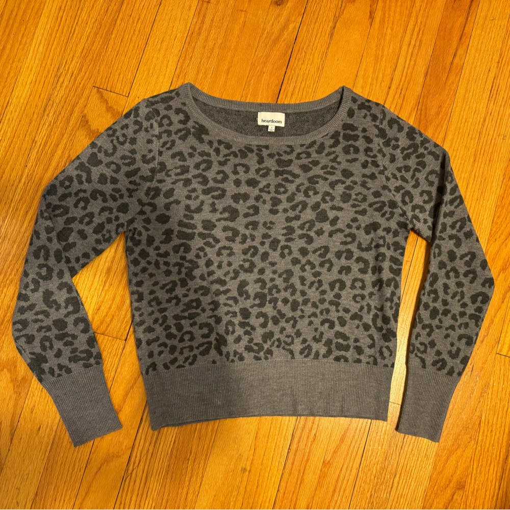 Animal print sweater by heartloom